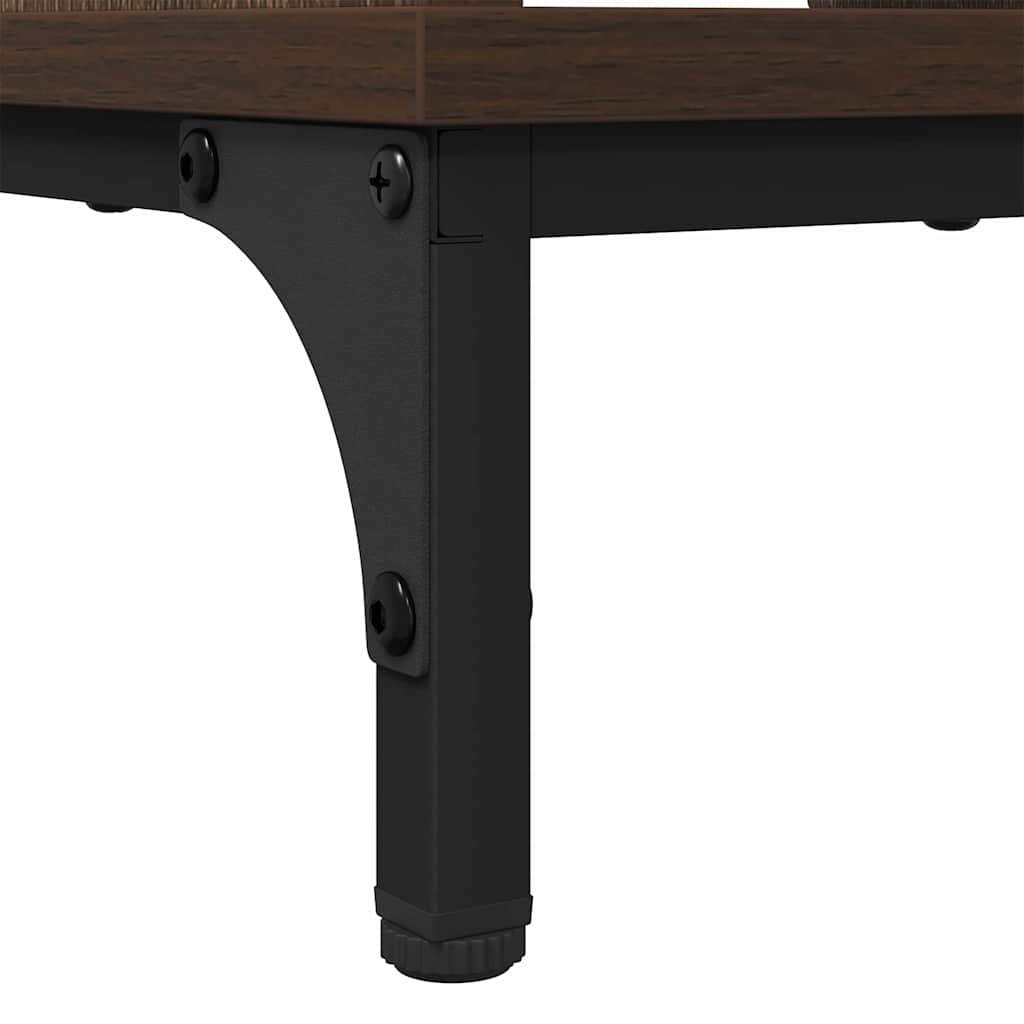 Kaffebord med skuff Brun Eik 90 x 49 x 46 cm Konstruert tre