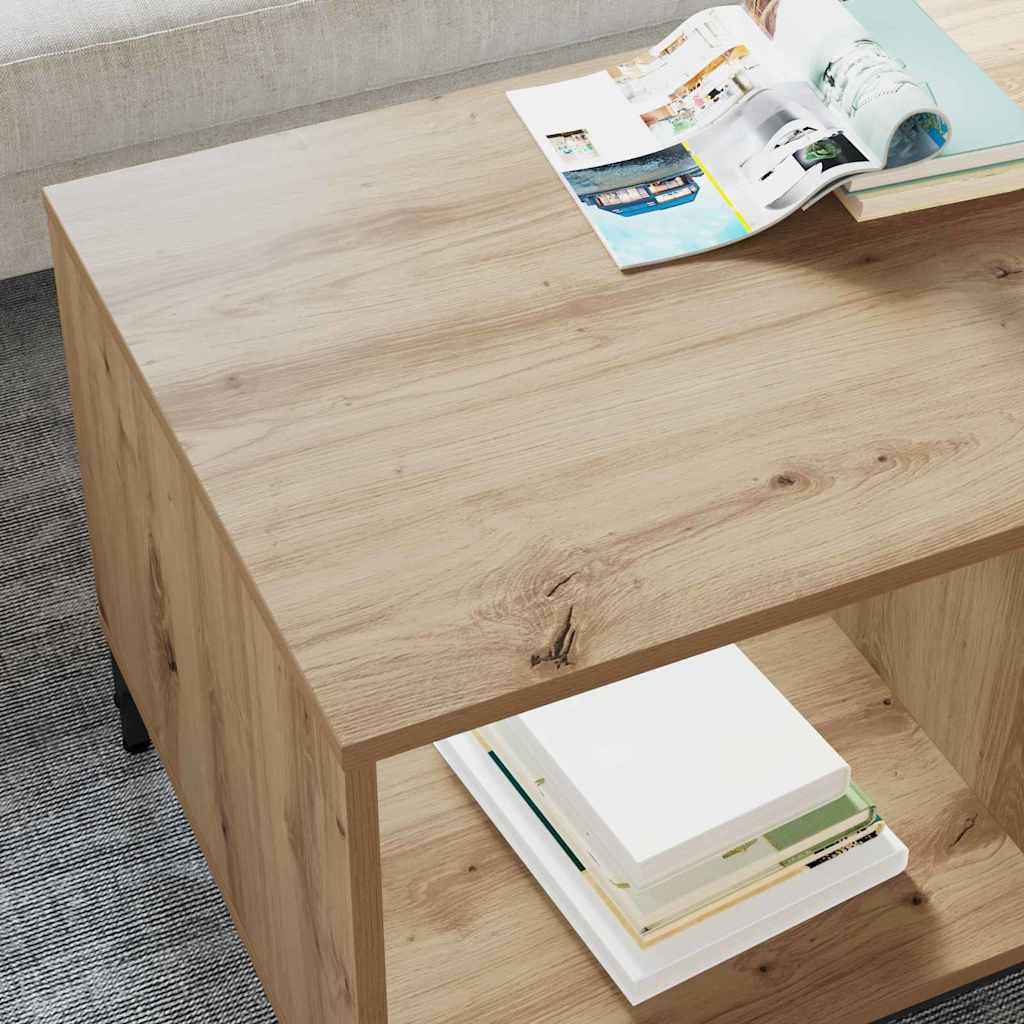 Kaffebord med skuff Artisan Eik 90 x 49 x 46 cm Konstruert tre