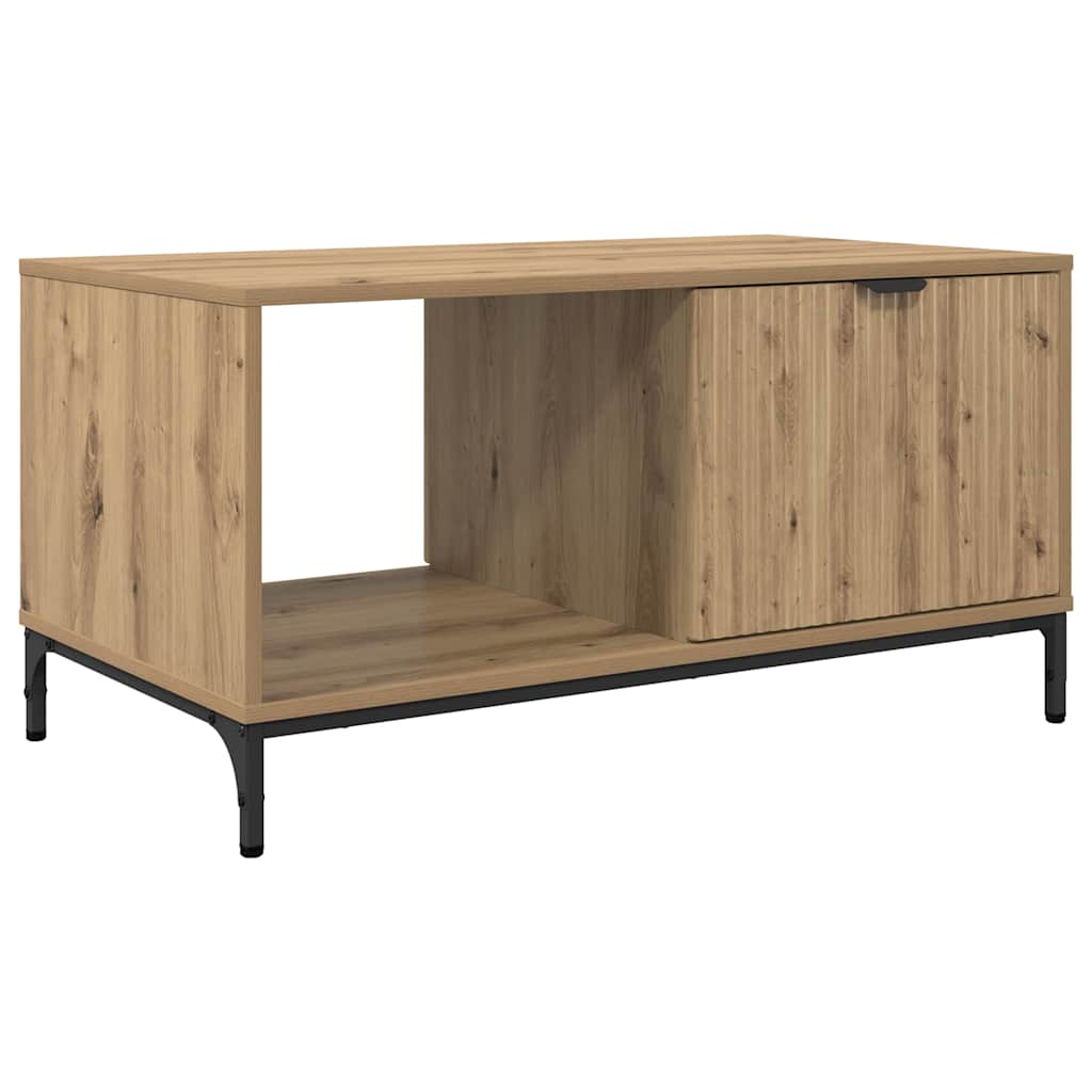 Kaffebord med skuff Artisan Eik 90 x 49 x 46 cm Konstruert tre