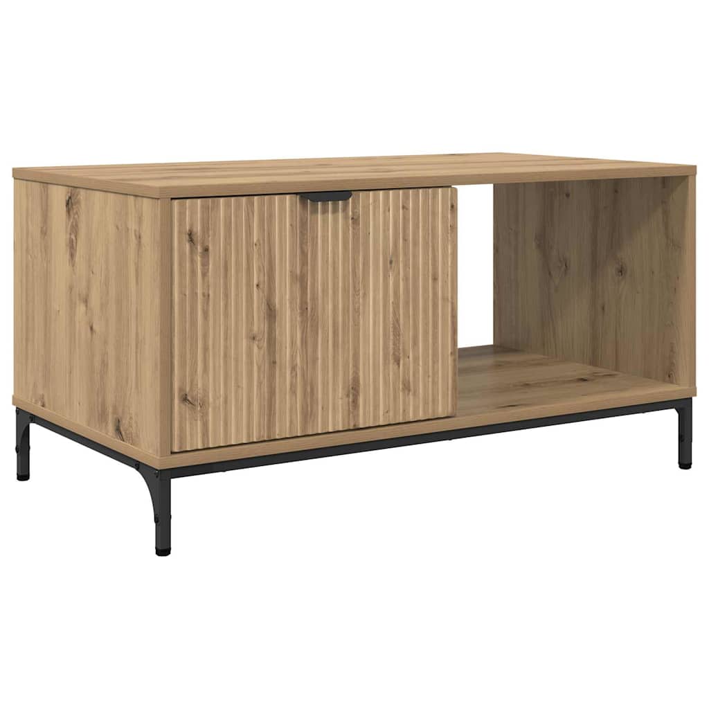 Kaffebord med skuff Artisan Eik 90 x 49 x 46 cm Konstruert tre