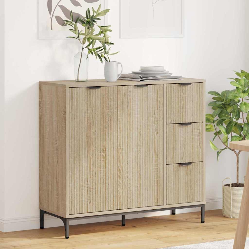 Serviesskap Sonoma eik 89,5 x 33 x 82 cm Konstruert tre