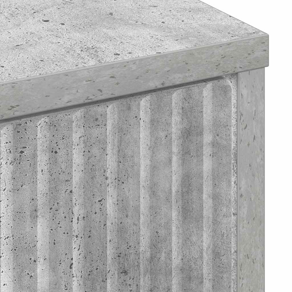 Serviesskap Betonggrå 89,5 x 33 x 82 cm Konstruert tre