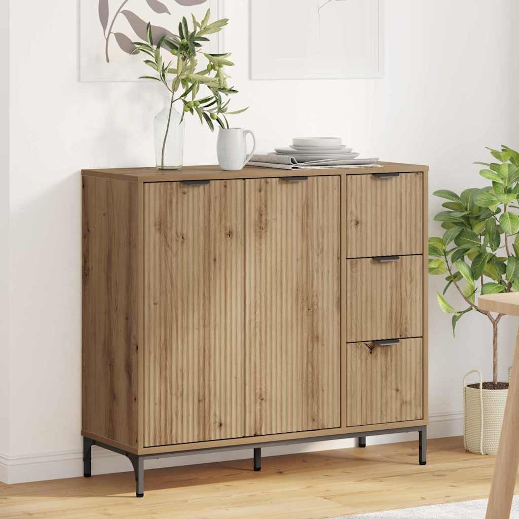 Serviesskap Artisan Eik 89,5 x 33 x 82 cm Konstruert tre