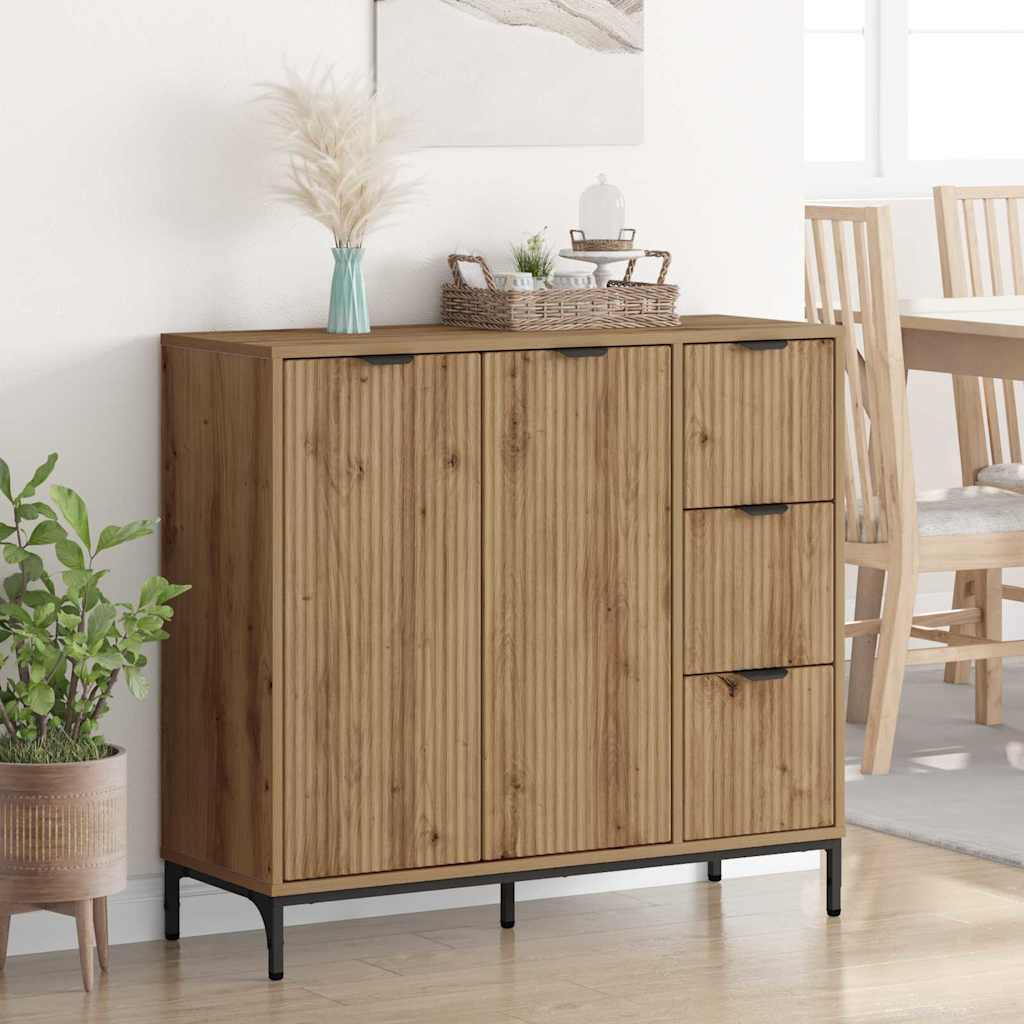 Serviesskap Artisan Eik 89,5 x 33 x 82 cm Konstruert tre