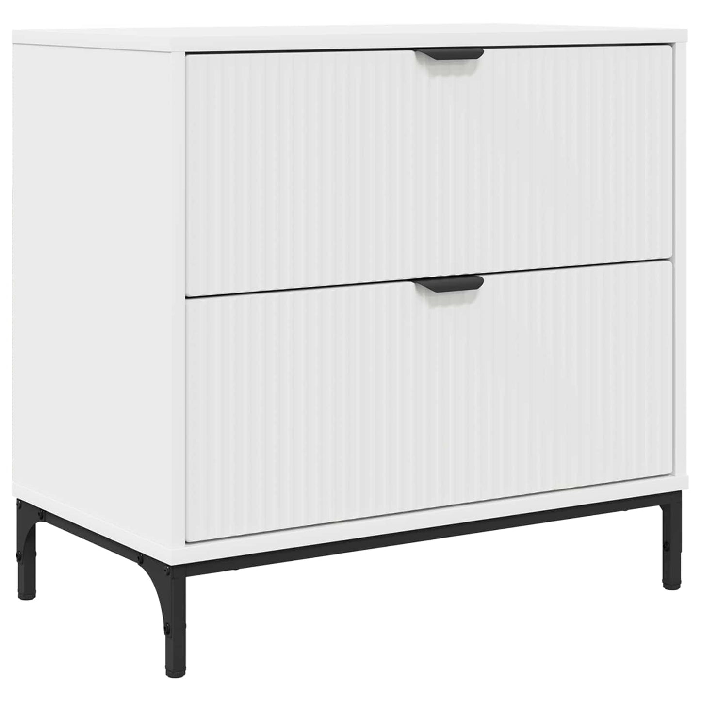 Nattbord Hvit 63,5 x 36 x 61 cm Konstruert tre