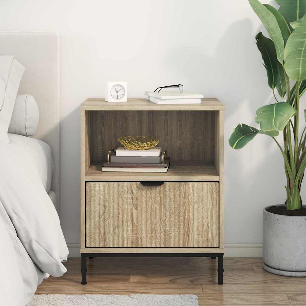 Nattbordskap Sonoma eik 49 x 36 x 61 cm Konstruert tre