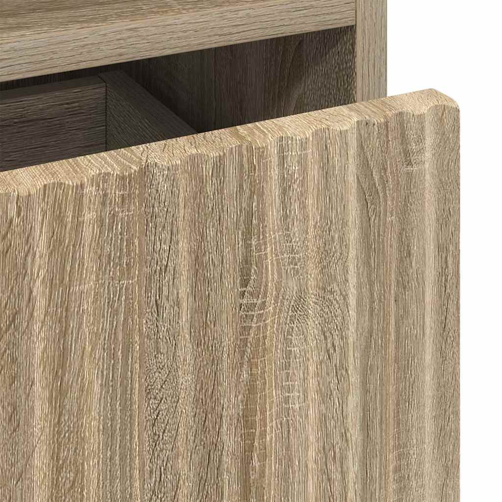Nattbordskap 2 pcs Sonoma eik 49 x 36 x 61 cm Konstruert tre