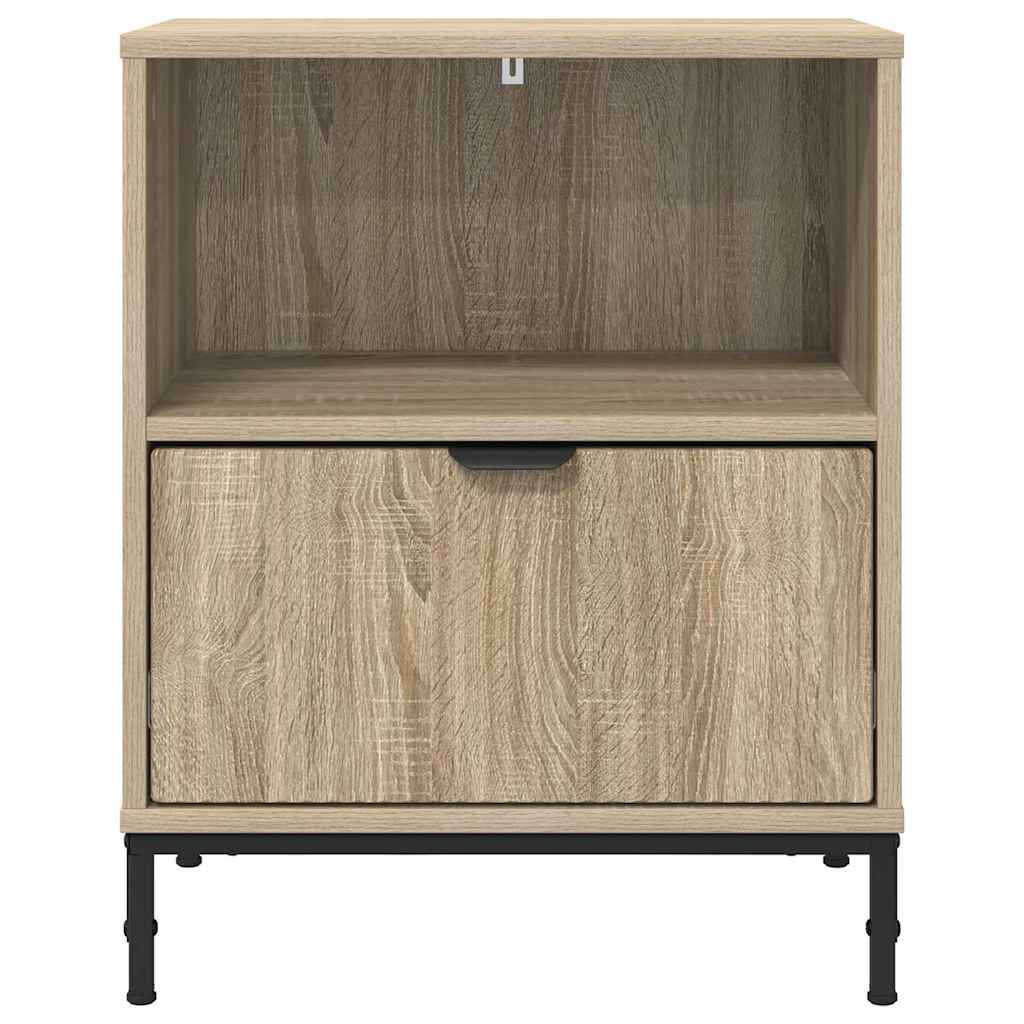 Nattbordskap 2 pcs Sonoma eik 49 x 36 x 61 cm Konstruert tre