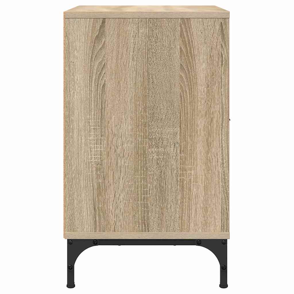 Nattbordskap 2 pcs Sonoma eik 49 x 36 x 61 cm Konstruert tre