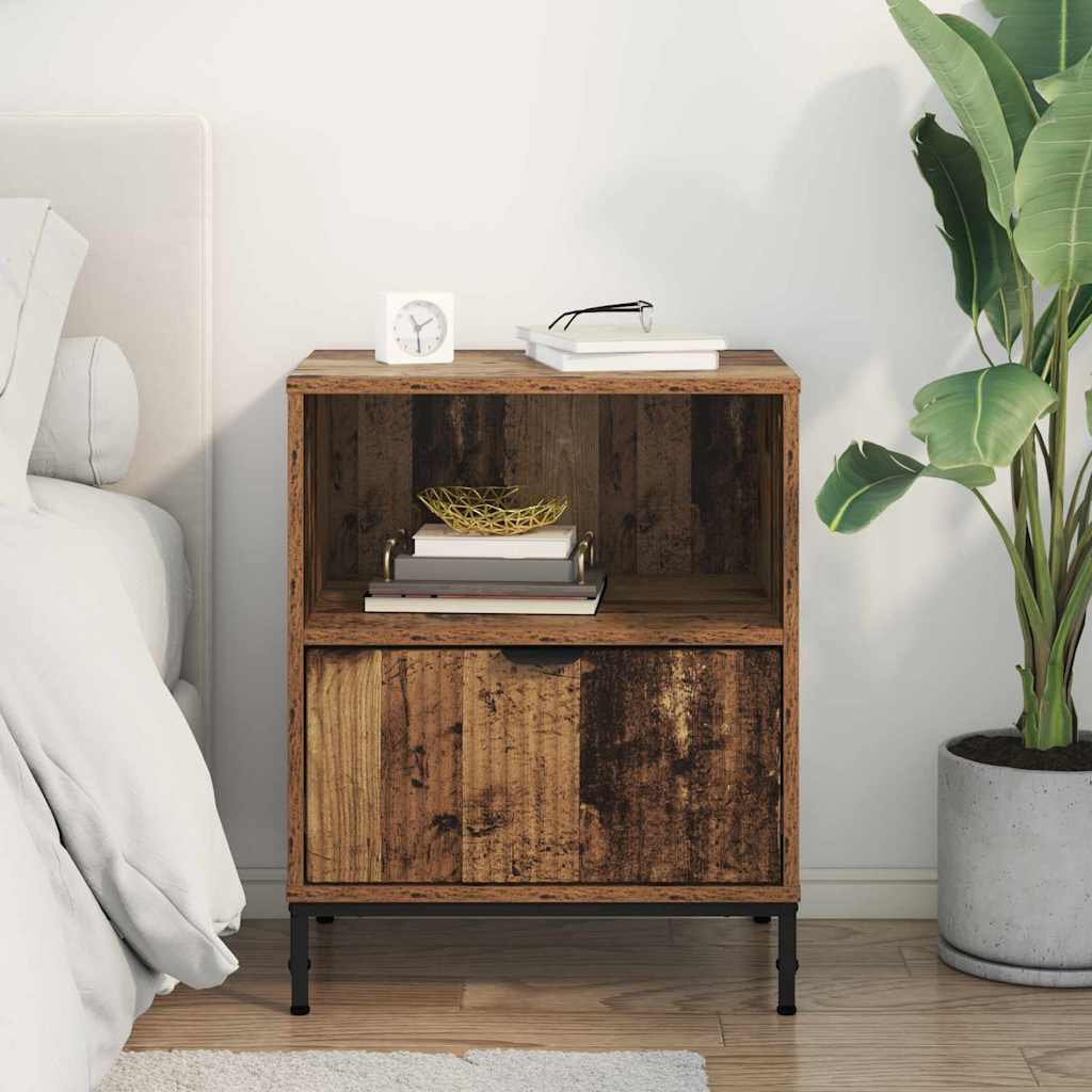 Nattbordskap Gammelt tre 49 x 36 x 61 cm Konstruert tre