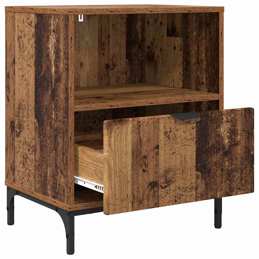 Nattbordskap Gammelt tre 49 x 36 x 61 cm Konstruert tre