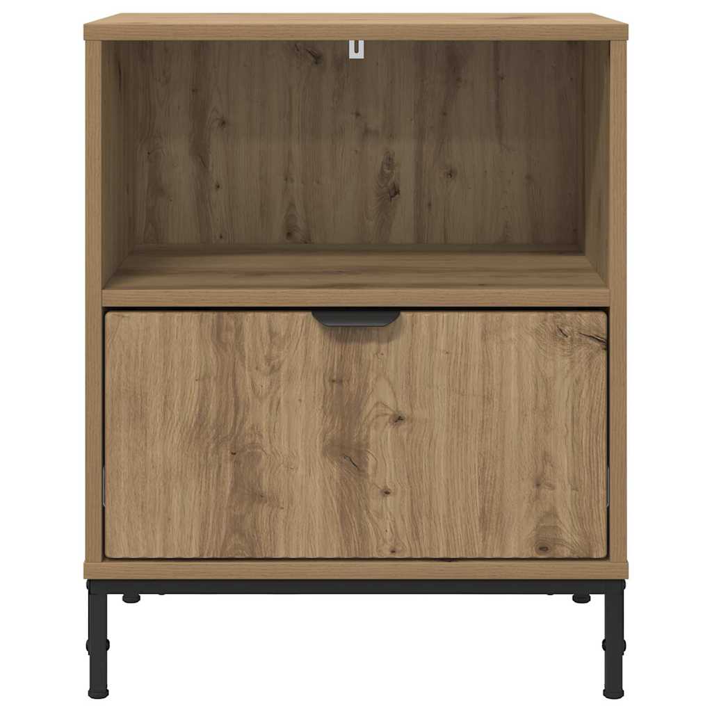 Nattbordskap 2 stk. artisan eik 49 x 36 x 61 cm Konstruert tre
