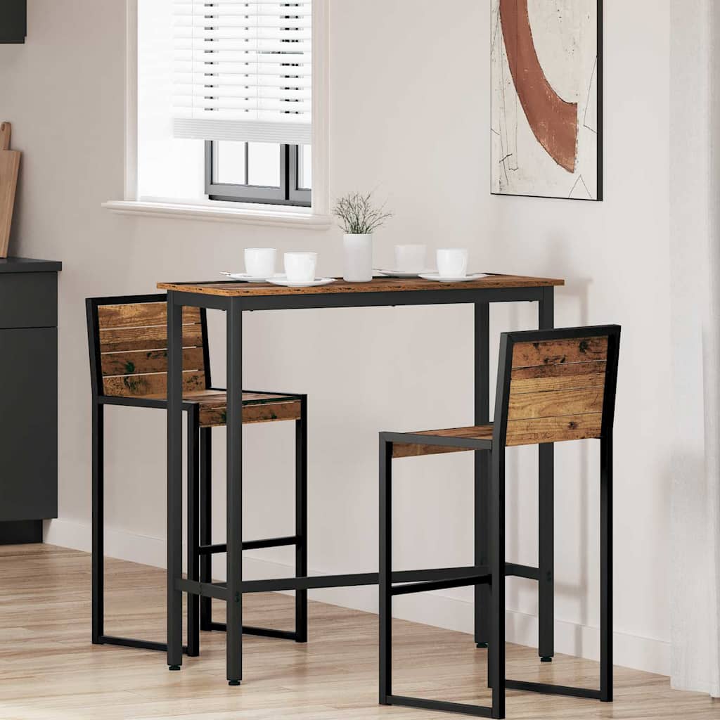 bord Gammelt tre 100 x 40 x 100,5 cm Konstruksjonsvirke og stål
