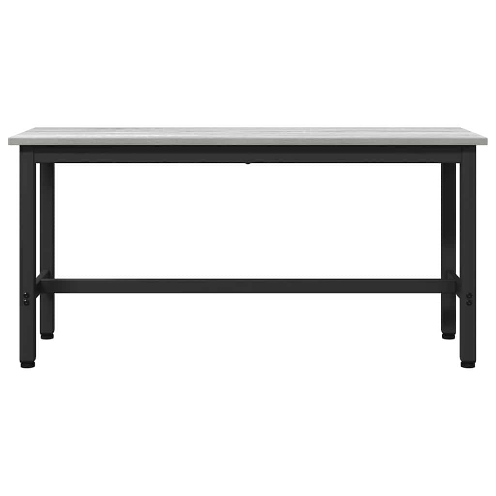 Spisebenk 2 pcs Grå Sonoma 100 x 32,5 x 48,5 cm
