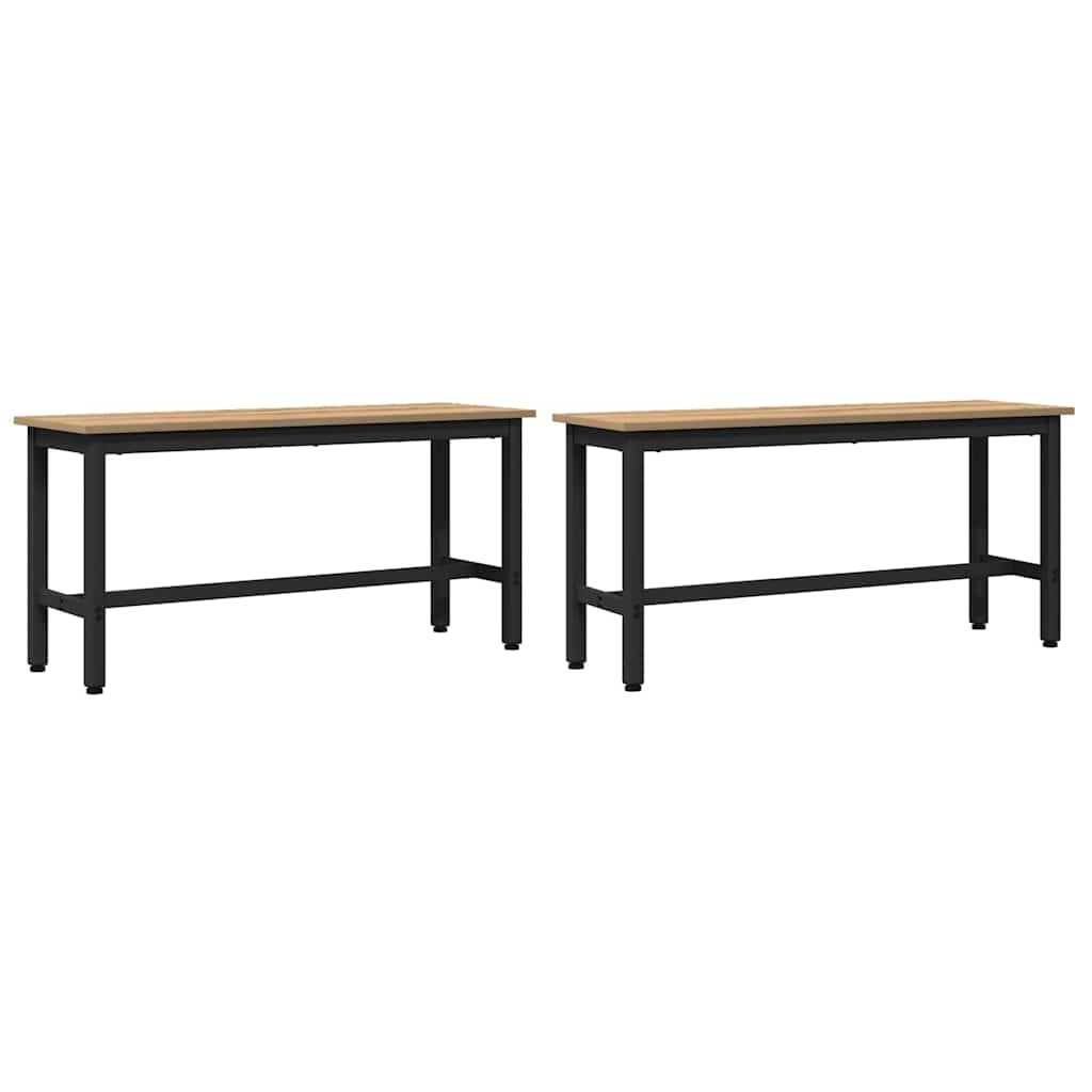 Spisebenk 100 x 32,5 x 48,5 cm 2 stk.