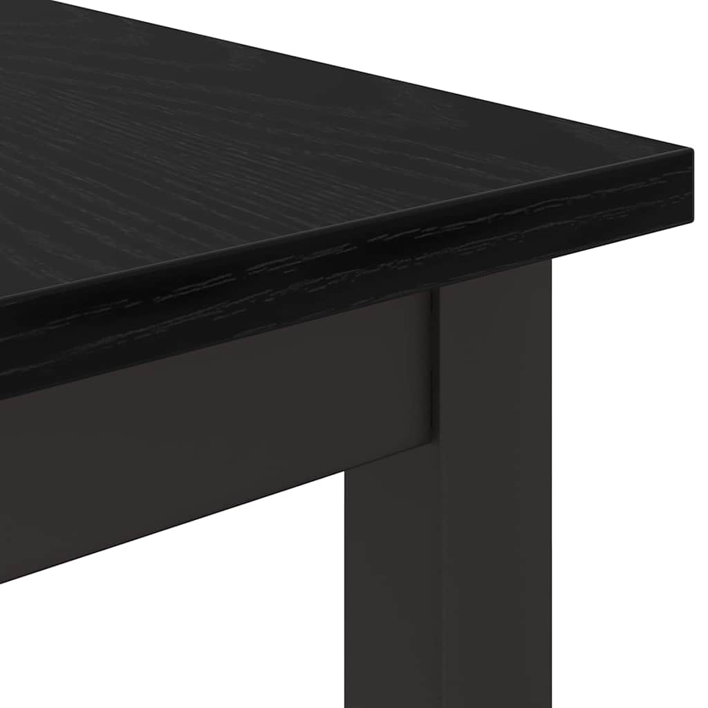 bord Svart Eik 100 x 50 x 76,5 cm Konstruksjonsvirke og stål