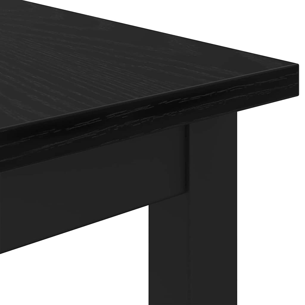 bord Svart Eik 100 x 50 x 76,5 cm Konstruksjonsvirke og stål
