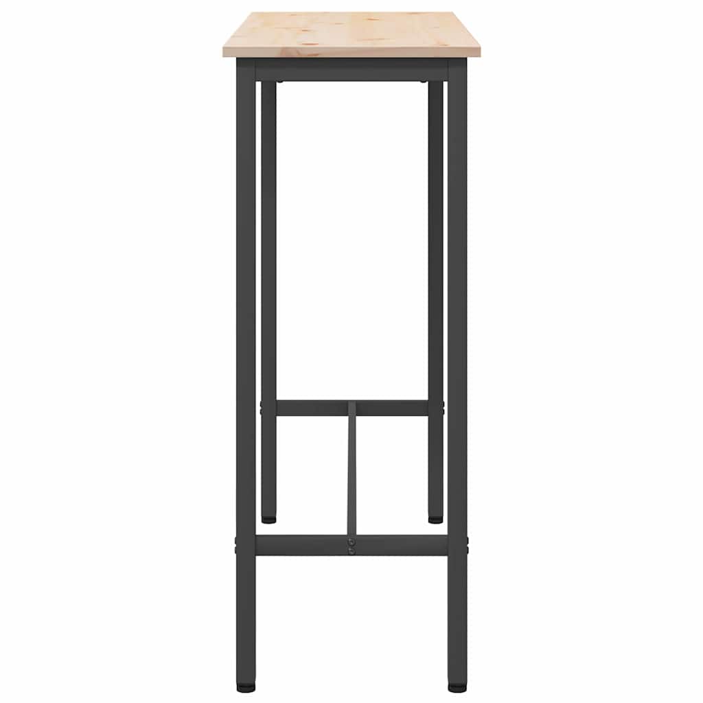 bord Naturlig 100 x 40 x 101 cm Konstruksjonsvirke og stål