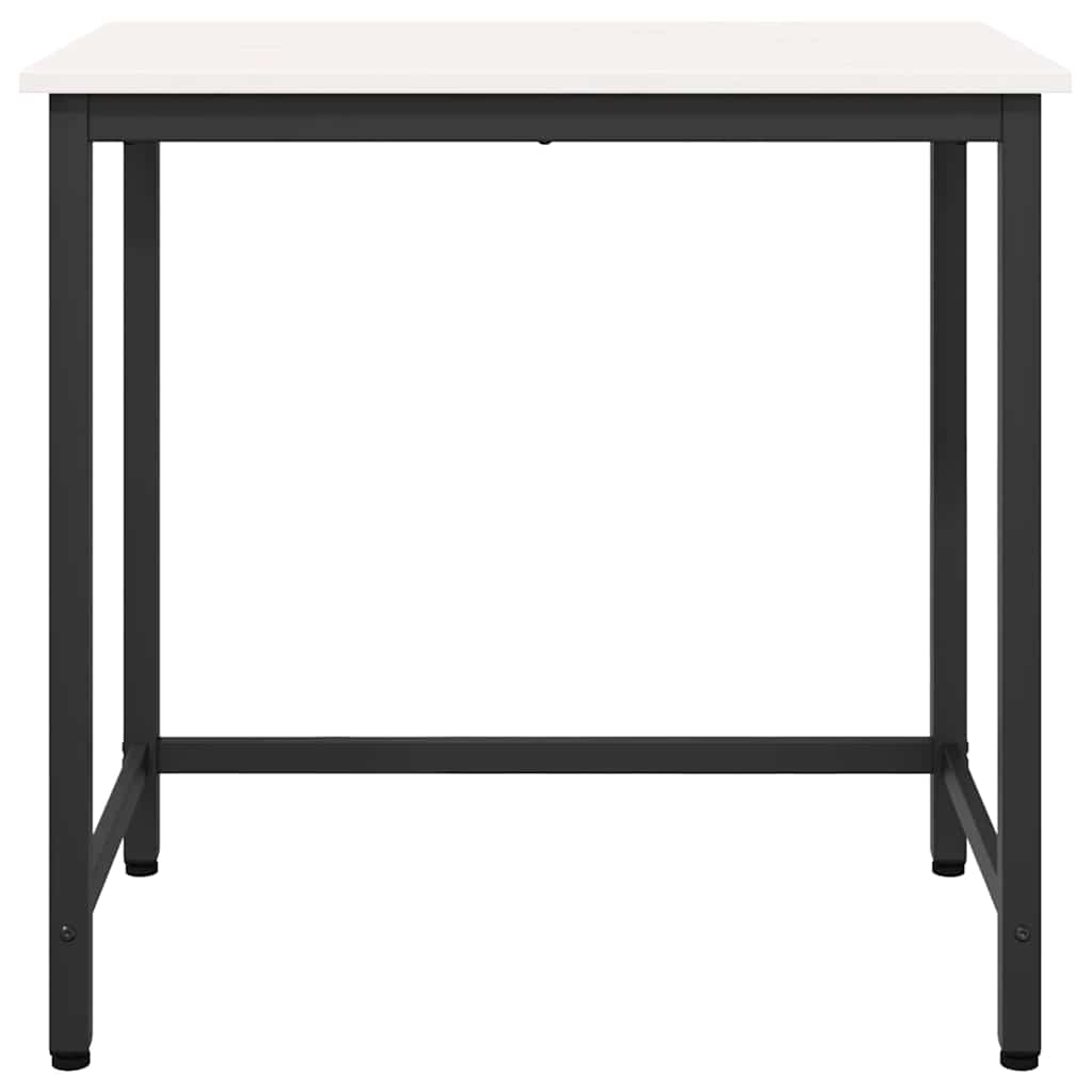 bord Hvit 80 x 50 x 77 cm Konstruksjonsvirke og stål