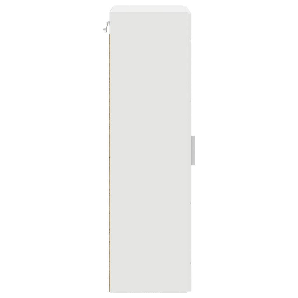 Tre skap med lagring Hvit 50 x 29 x 100 cm Konstruert tre