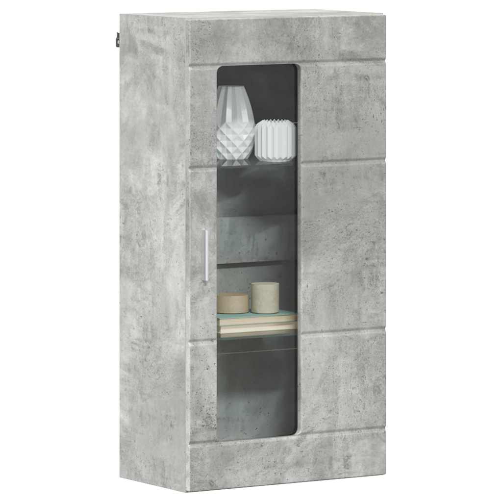 Tre skap med lagring Betonggrå 50 x 29 x 100 cm Konstruert tre