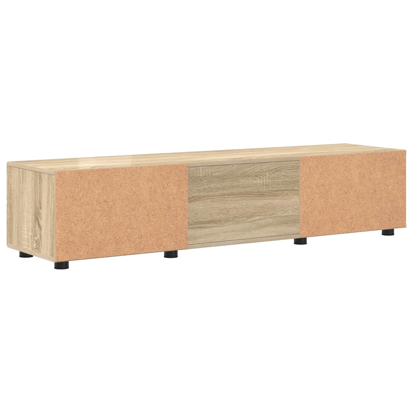 Tre skap med skuff Sonoma eik 150 x 39 x 30 cm Konstruert tre