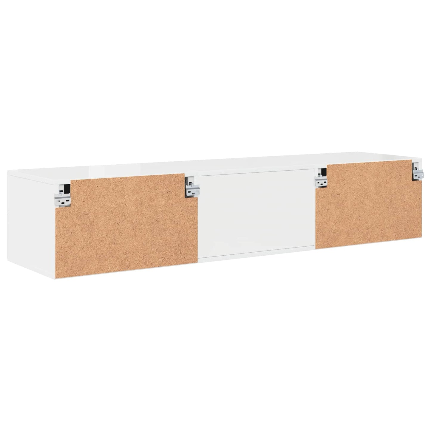 Tre skap med skuff Betonggrå 150 x 39 x 30 cm Konstruert tre