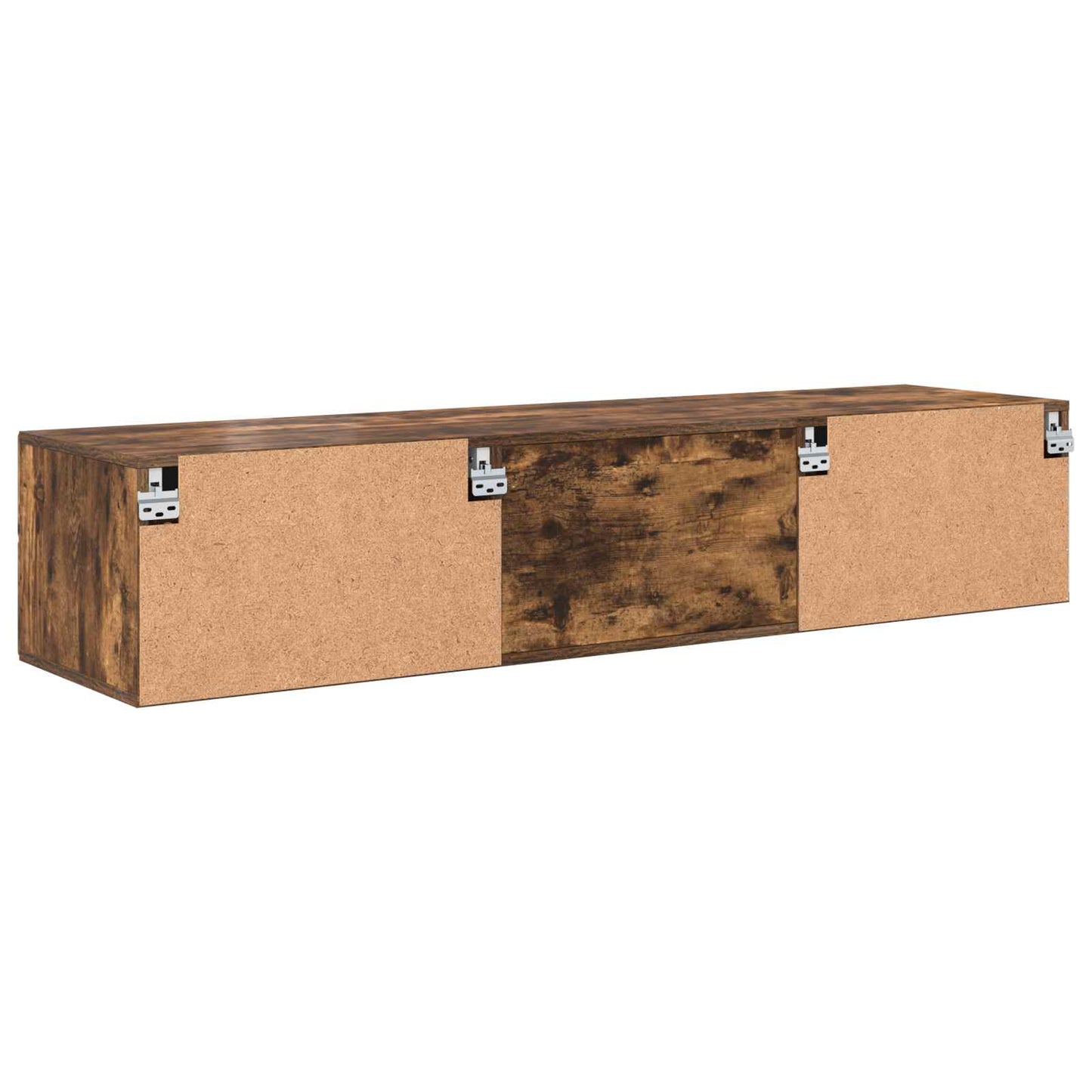 Tre skap med skuff Røkt eik 150 x 39 x 30 cm Konstruert tre