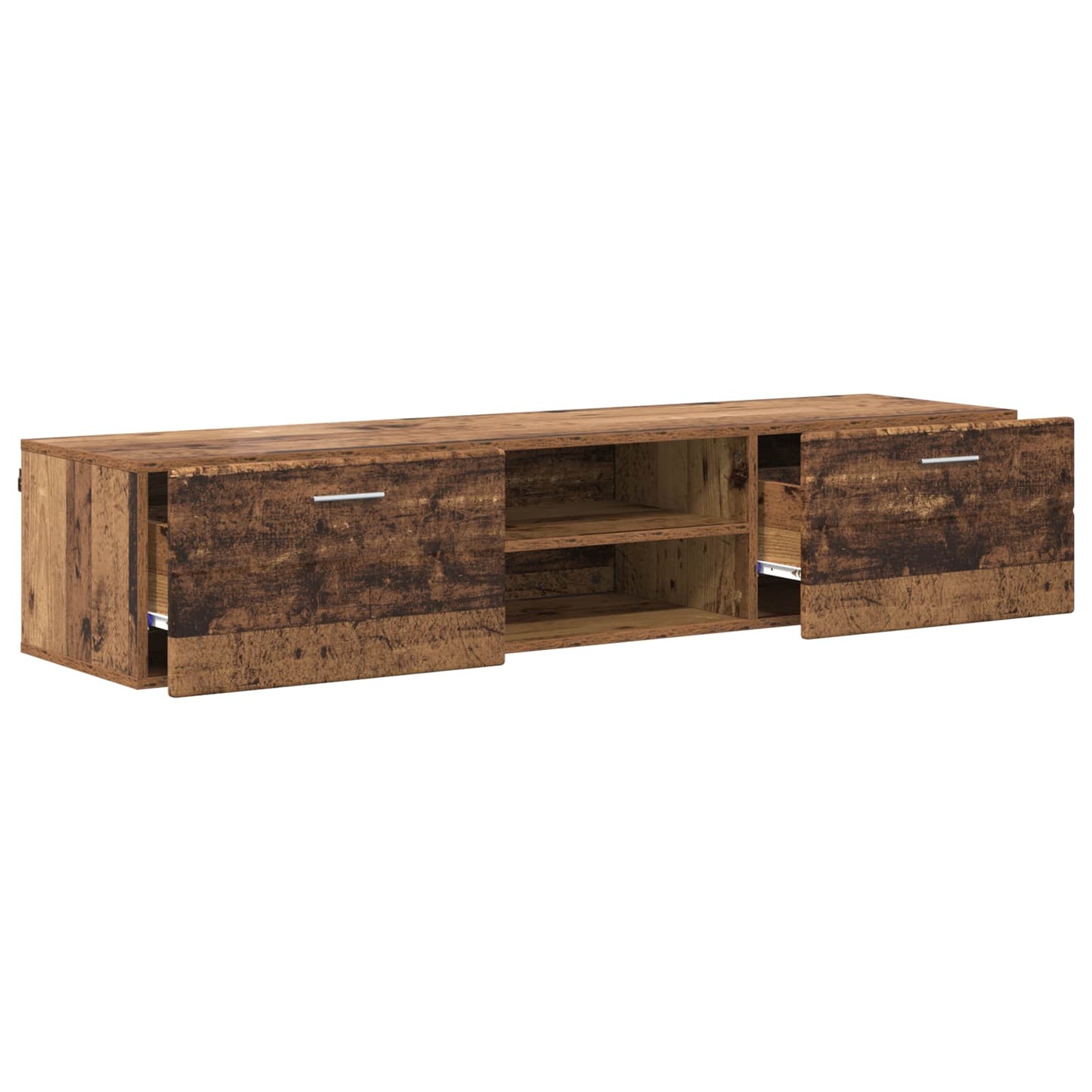 Tre skap med skuff Gammelt tre 150 x 39 x 30 cm Konstruert tre