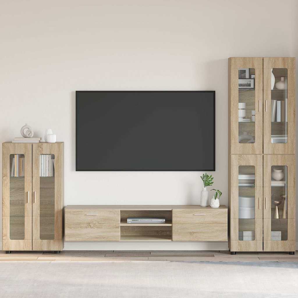 Serviesskap FLORIN Sonoma eik 55,5 x 29 x 100 cm Konstruert tre