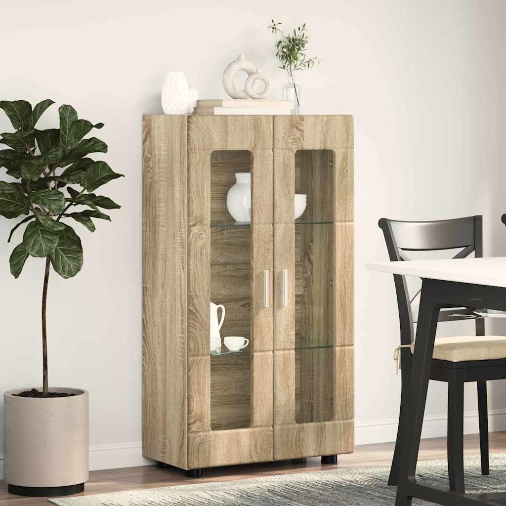 Serviesskap FLORIN Sonoma eik 55,5 x 29 x 100 cm Konstruert tre
