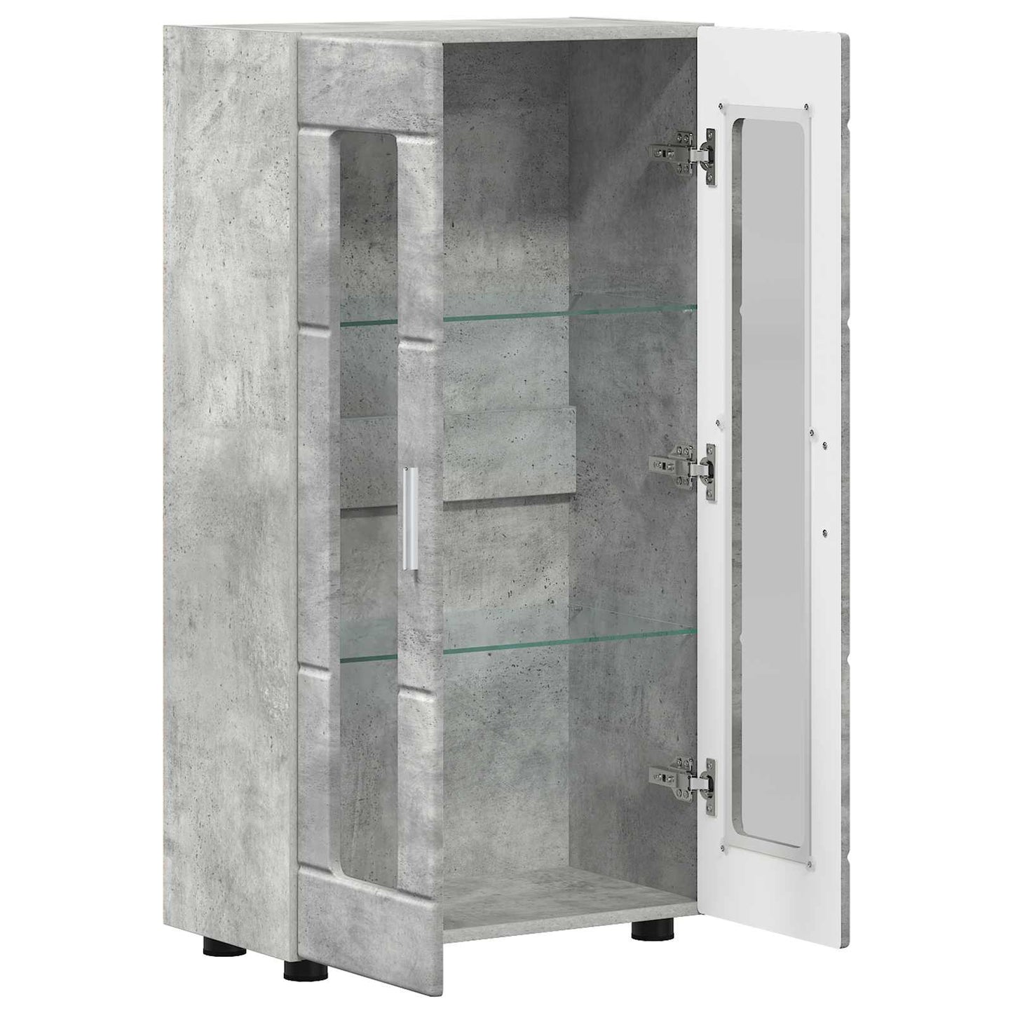 Serviesskap FLORIN Betonggrå 55,5 x 29 x 100 cm Konstruert tre