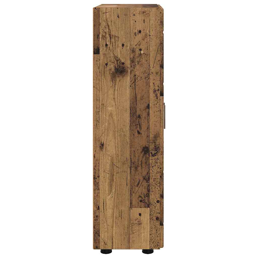Serviesskap med hylle FLORIN Gammelt tre 55,5 x 29 x 100 cm