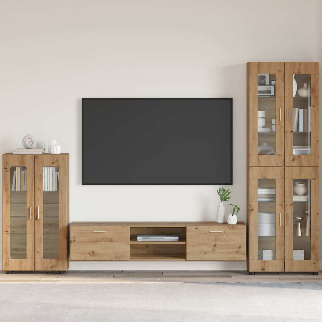 Serviesskap med hylle FLORIN Artisan Eik 55,5 x 29 x 100 cm