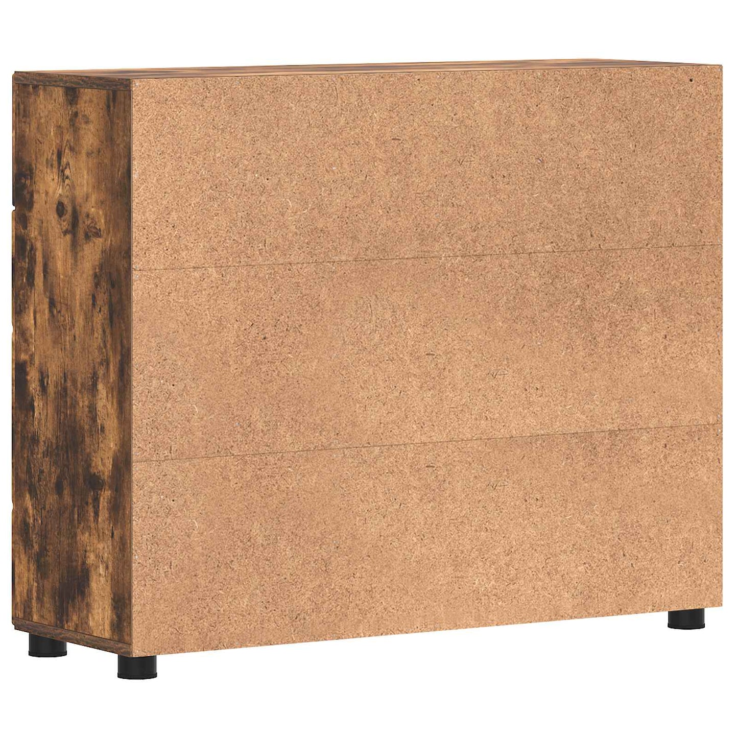 Tre skap med skuff Røkt eik 88,5 x 30,5 x 73 cm Konstruert tre