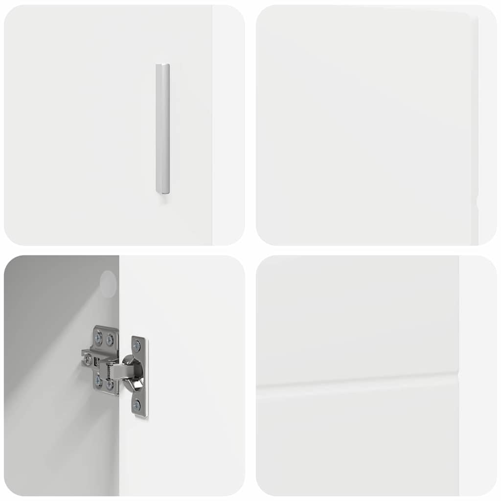 Serviesskap FLORIN Hvit 88,5 x 30,5 x 55,5 cm Konstruert tre