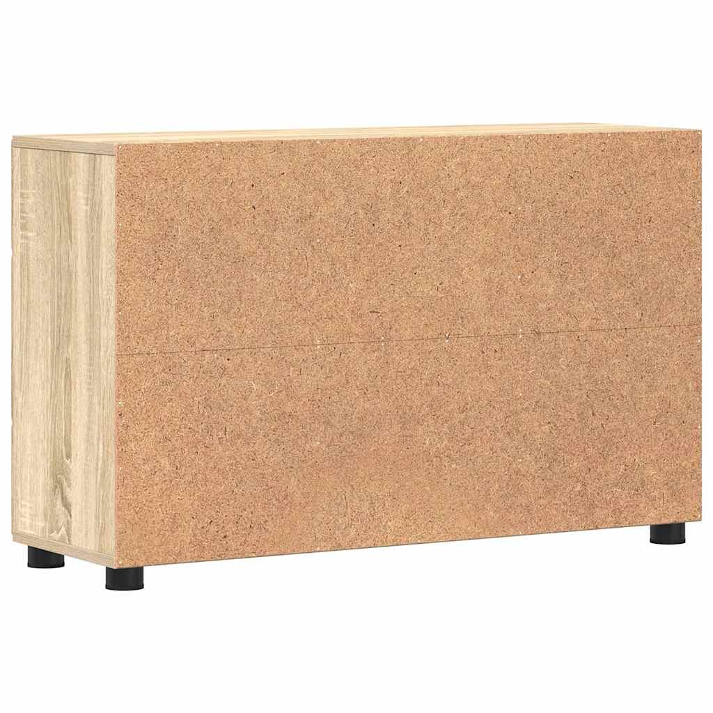 Serviesskap med hylle FLORIN Sonoma eik 88,5 x 30,5 x 55,5 cm