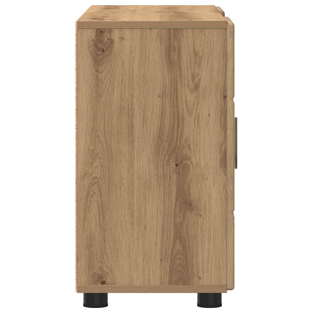 Serviesskap med hylle FLORIN Artisan Eik 88,5 x 30,5 x 55,5 cm