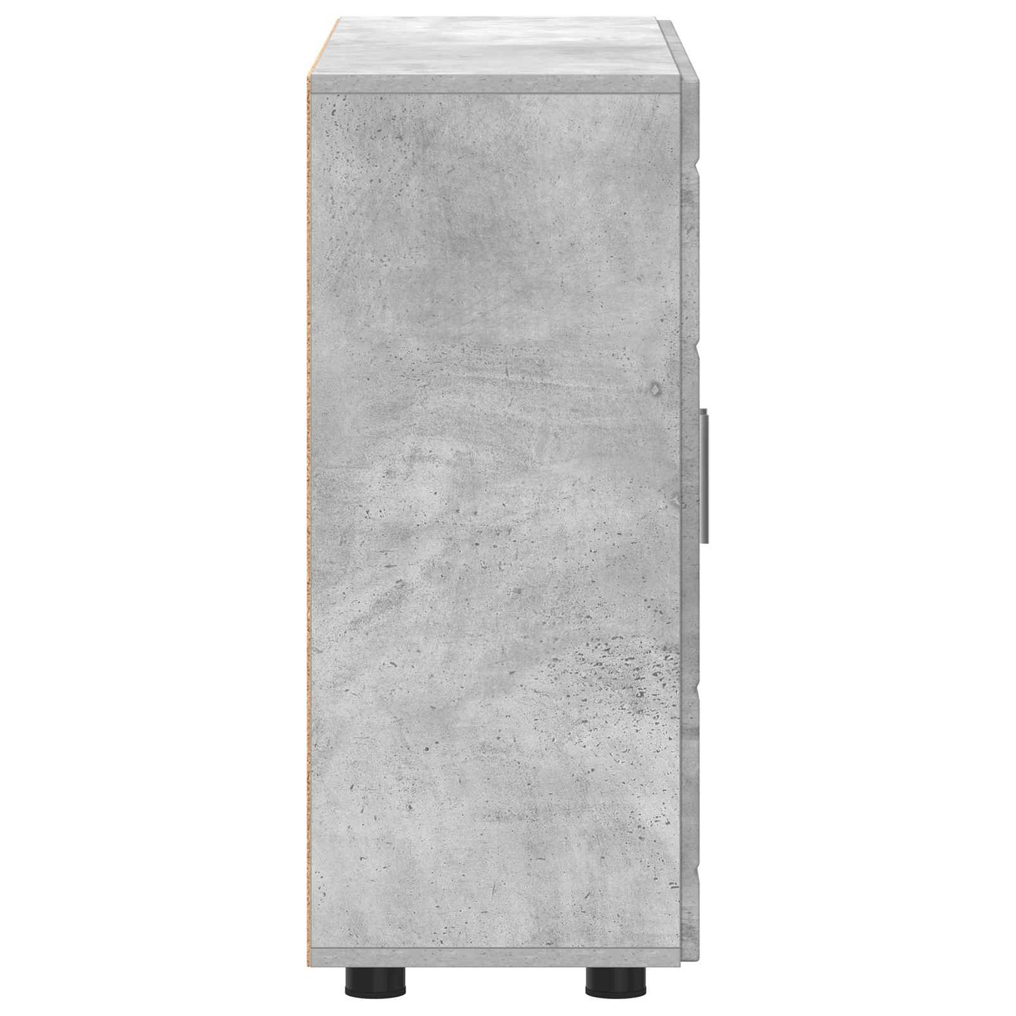 Tre skap Betonggrå 88,5 x 30,5 x 73 cm Konstruert tre