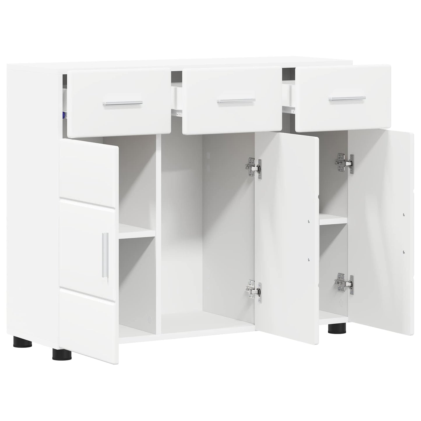 Serviesskap FLORIN 88,5 x 30,5 x 73 cm Hvit Konstruert tre