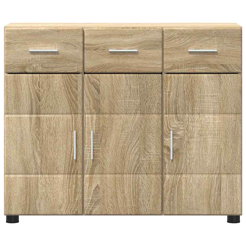 Serviesskap med hylle FLORIN Sonoma eik 88,5 x 30,5 x 73 cm