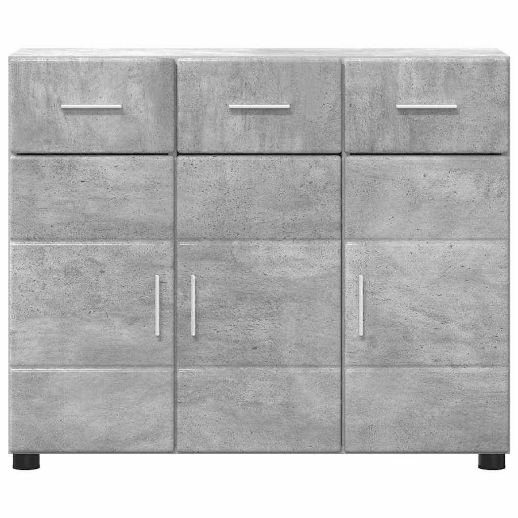 Serviesskap FLORIN 88,5 x 30,5 x 73 cm Betonggrå Konstruert tre