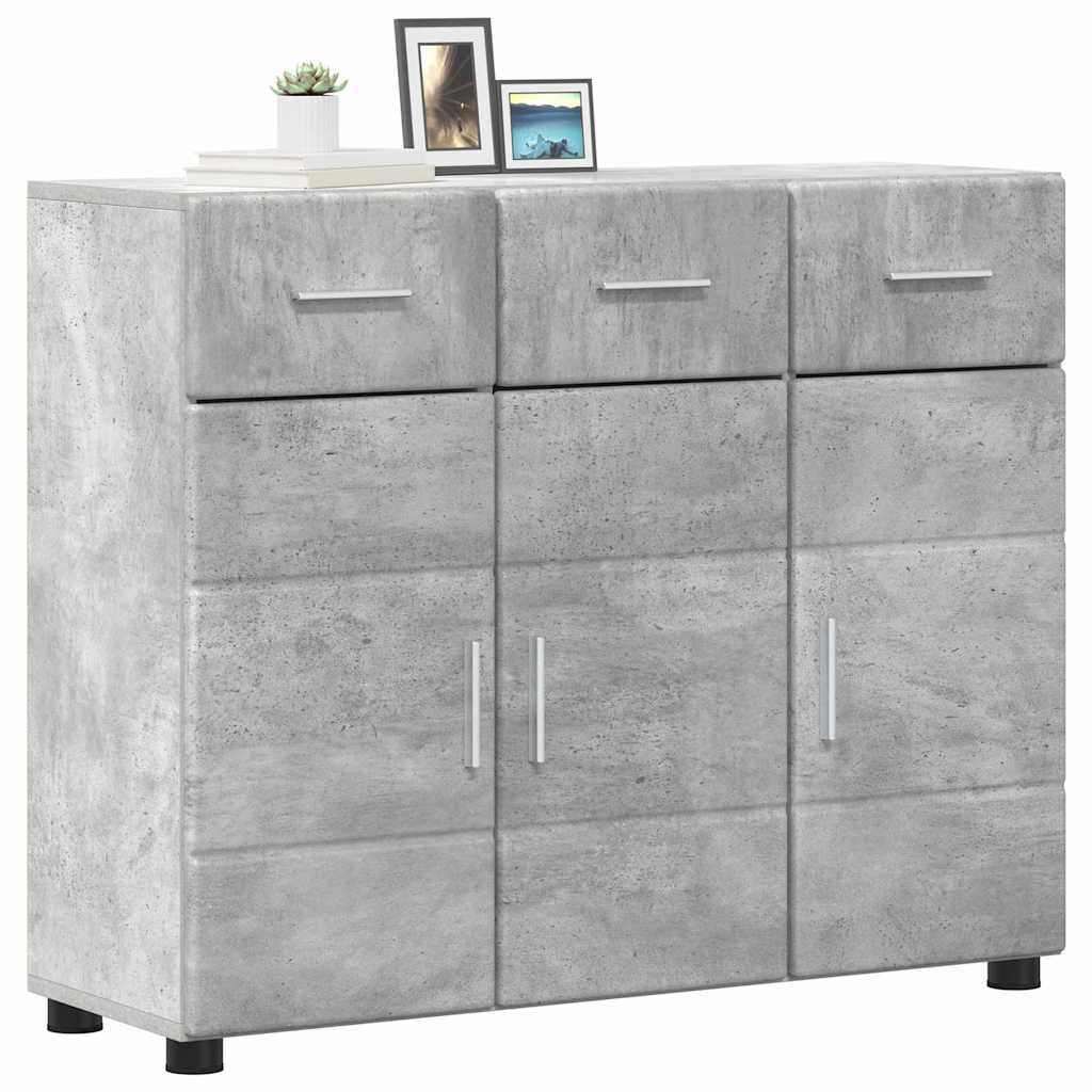Serviesskap FLORIN 88,5 x 30,5 x 73 cm Betonggrå Konstruert tre
