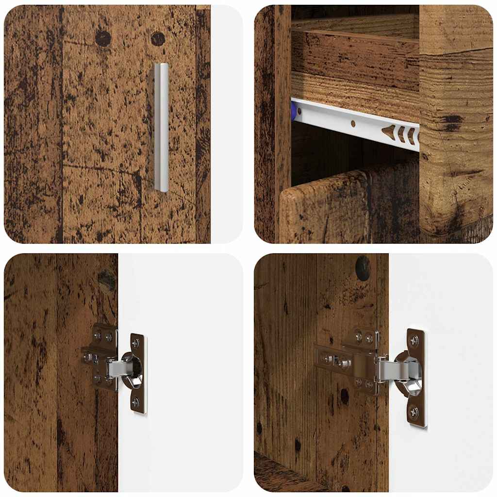 Serviesskap FLORIN 88,5 x 30,5 x 73 cm Gammelt tre