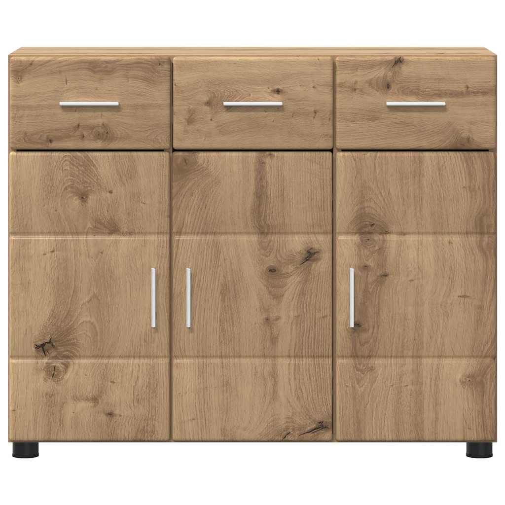 Serviesskap FLORIN 88,5 x 30,5 x 73 cm Artisan Eik
