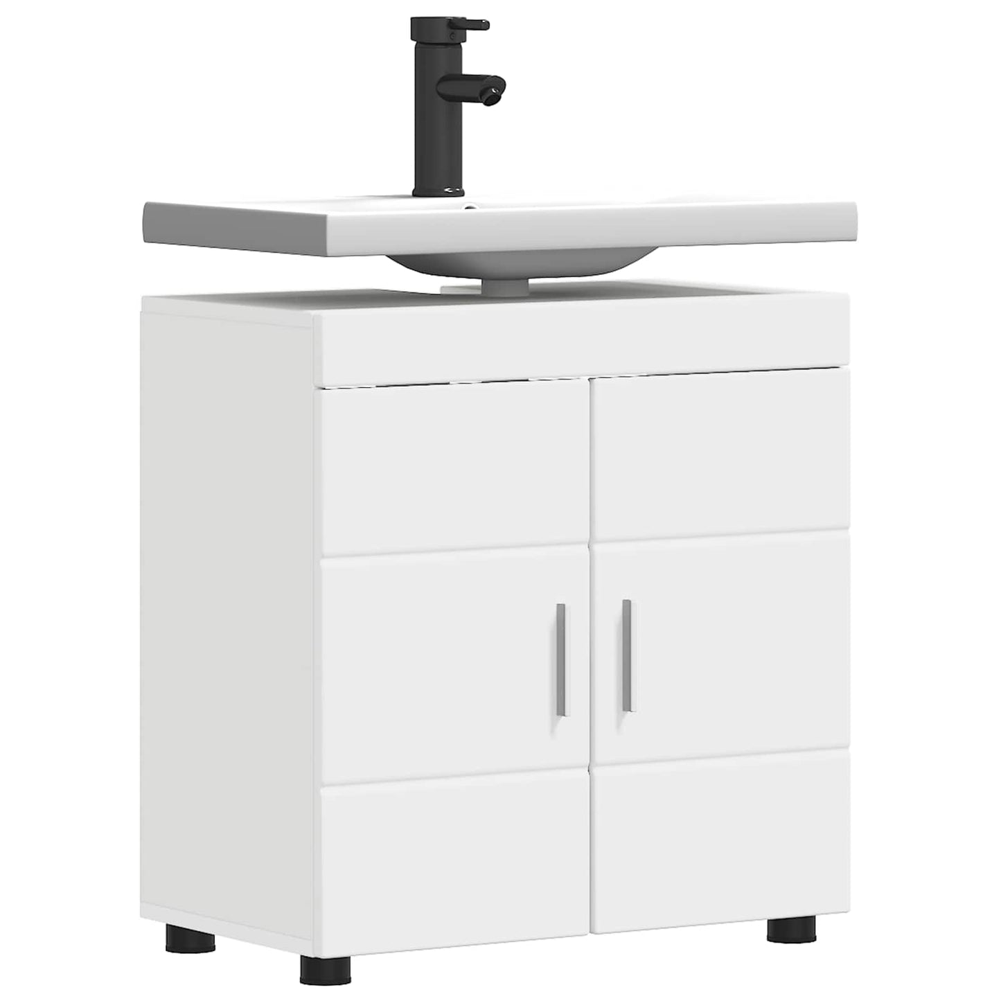 Baderomsskapsett TULUM Hvit 60 x 34 x 63 cm Konstruert tre