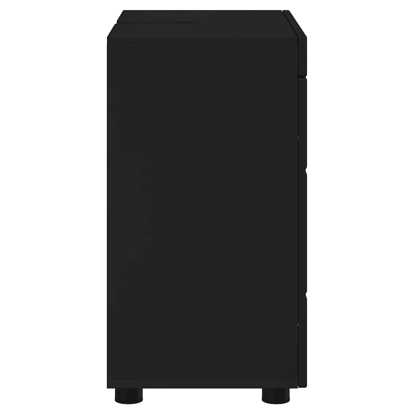 Baderomsskapsett TULUM Svart 60 x 34 x 63 cm Konstruert tre