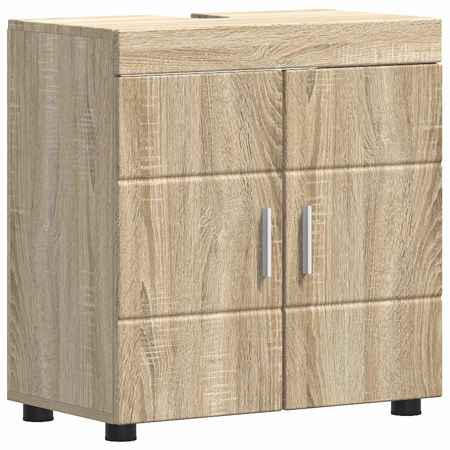 Baderomsskapsett med lagring TULUM Sonoma eik 60 x 34 x 63 cm
