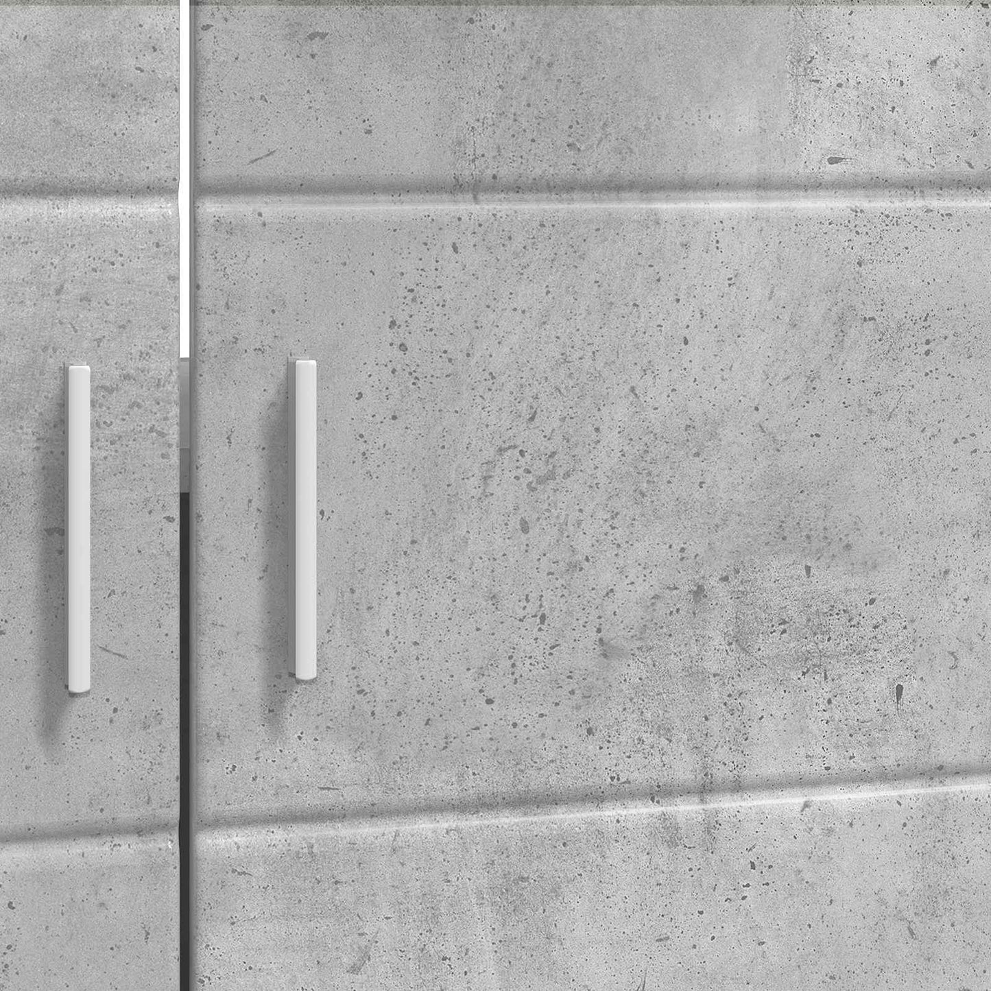 Baderomsskapsett TULUM Betonggrå 60 x 34 x 63 cm Konstruert tre