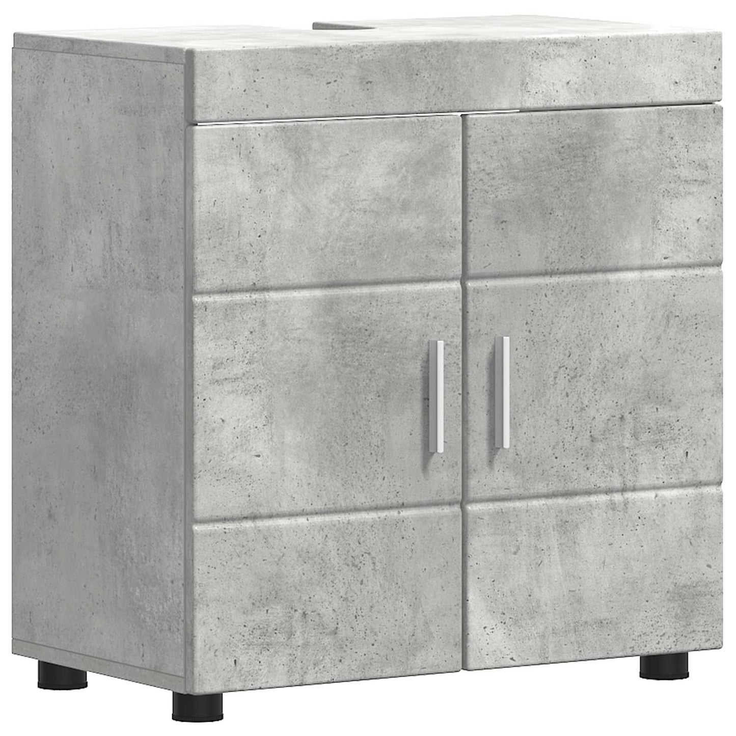 Baderomsskapsett TULUM Betonggrå 60 x 34 x 63 cm Konstruert tre